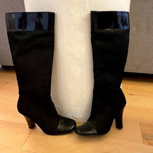 Tahari Black, Knee High, High Heel Boots